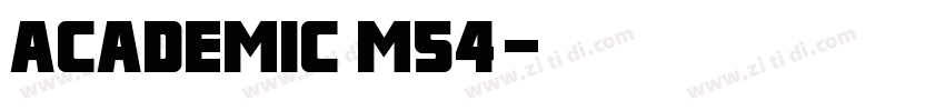 Academic M54字体字体转换